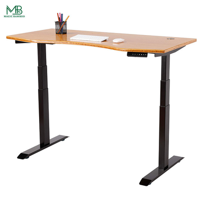 Ergonomic Lift Up Desk Bamboo Table Top For Standing Work