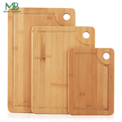 Bamboo Cutting And Serving Boards With Holder