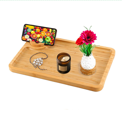 Countertop Serving Bamboo Platter Tray Plate Dish Rectangle