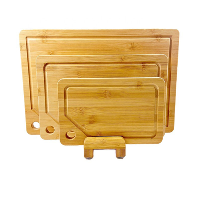 Rectangle BAMBOO Cutting Board with Juice Groove Essential Kitchen Tool