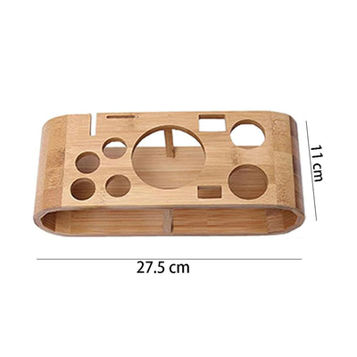 Portable Bamboo Kitchen Utensil Holder Rack Bar Tools Storage