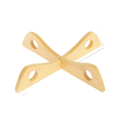 Detachable Sustainable Kitchen Tableware Bamboo Plate Holder Multifunctional