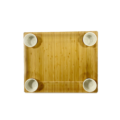 Kitchen Charcuterie Bamboo Eco Friendly Cutting Board Set With Cutlery And Slates