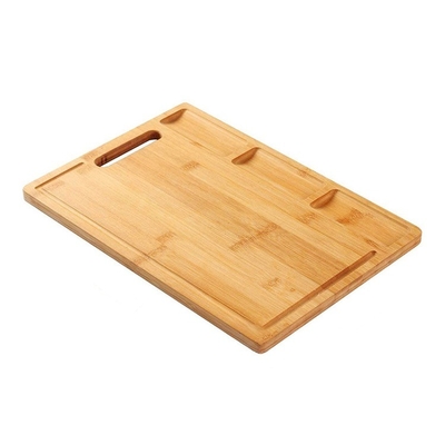 Customized Rectangle Bamboo Cutting Board with Container For Kitchen CE / EU Approved