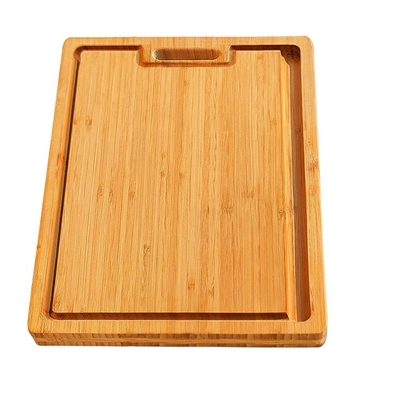 43.7x32x1.5cm Bamboo Large Panel Cutting Board with Juice Slot Simple and Sustainable