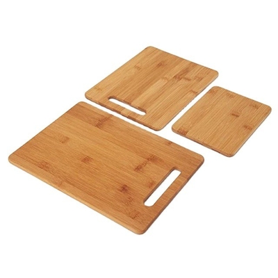 Hot Seller Natural 3-piece Bamboo Cutting Board Set Perfect for Kitchen and Chopping