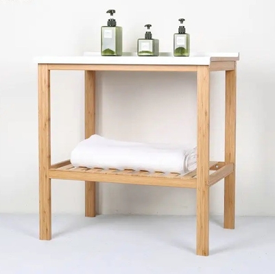 100% Natural Bamboo Vanity Cabinet Sink Unit Small Furniture Custom