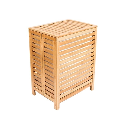 100L Bamboo Laundry Hamper Basket For Dirty Clothes Storage