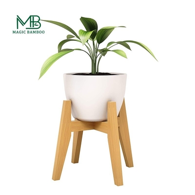 Modern Sustainable Bamboo Plant Pot Holder For Indoor Artificial Flower