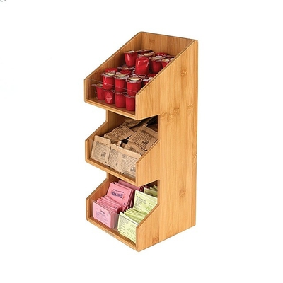 Non-folding 3 Tier Storage Box Holders Racks Multifunctional Design for Classification