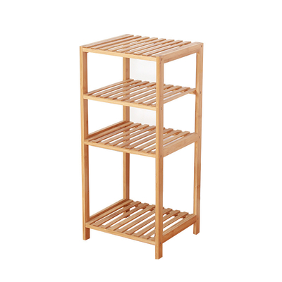 Rectangle Bamboo Shoe Rack Shelf Storage Bin Breathable Household Storage