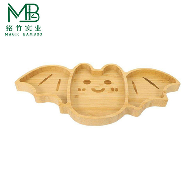 Halloween Bamboo Bat Shape Dinner Plate