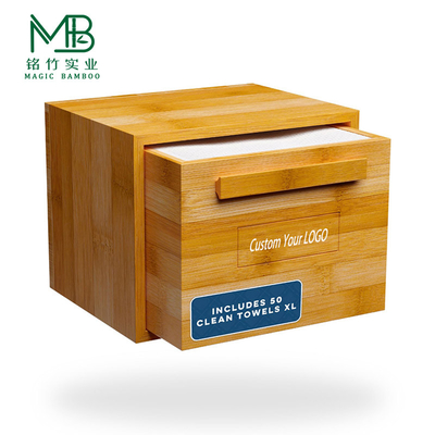 Wholesale Multifunctional Bamboo Towel Storage Boxes With Lids For Bathrooms