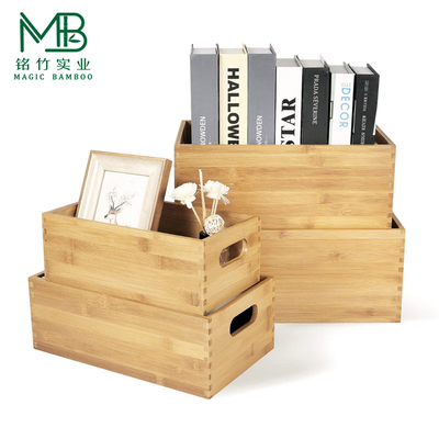 Large Bamboo Kitchen Storage Drawer Box For Cabinets Countertops